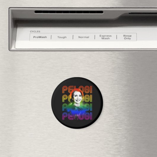 Retro Pelosi Pride Magnet (In Situ (Geschirrspüler))