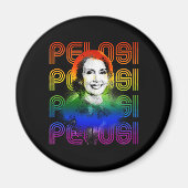Retro Pelosi Pride Magnet (Vorne)