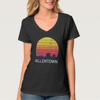 Retro Pennsylvania Allentown Skyline Vintage Urban T-Shirt