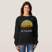 Retro Pennsylvania Bethlehem Visitors Skyline Vint Sweatshirt (Vorne ganz)