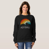 Retro Pennsylvania Pottsville Skyline Vintage Urba Sweatshirt (Vorne ganz)