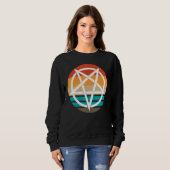 Retro Pentagram Devil 666 Sweatshirt (Vorne ganz)