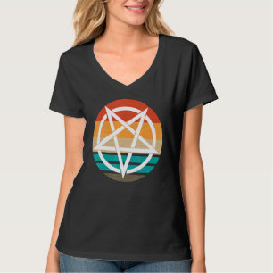 Retro Pentagram Devil 666 T-Shirt