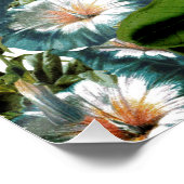 Retro Peony Blumen Spring Floral Pattern Poster (Ecke)