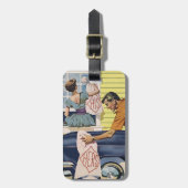 Retro Personalisieren Sie Ihre Coupé-Gepäckmarke Gepäckanhänger (Vorderseite vertikal)