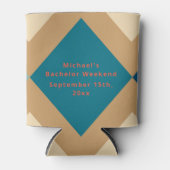 Retro Personalisiert Can Cooler | Bachelor Weekend Dosenkühler (Vorderseite)