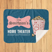 Retro Personalisiert Familienname Zuhause Theater Sherpadecke