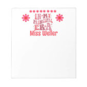 Retro Personalisiert in meiner Hauptzeit Notizblock (Vorderseite)