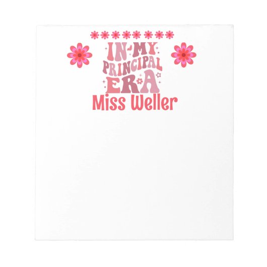 Retro Personalisiert in meiner Hauptzeit Notizblock (Vorderseite)