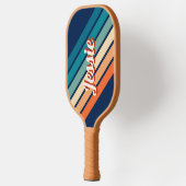 Retro Personalisiert Name Pickleball Paddle (Links)