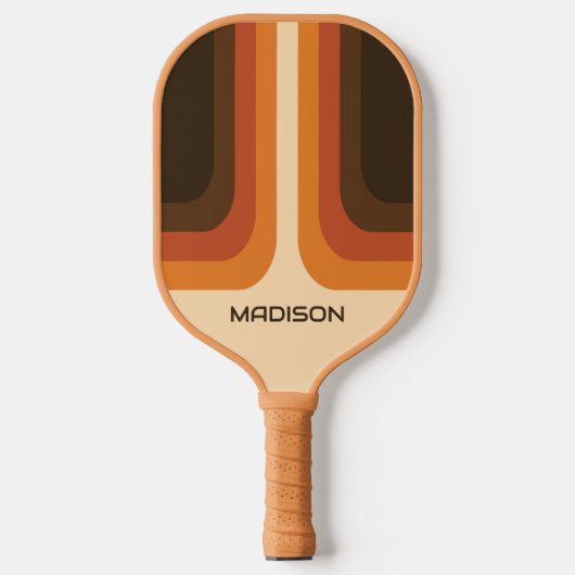 Retro Personalisiert Pickleball Schläger (Vorderseite)