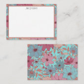 Retro Personalisiert Stationary Mitteilungskarte (Vorne/Hinten)