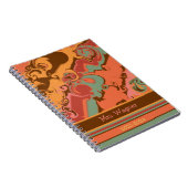 Retro Personalisiert Teacher fröhlich Hübsch moder Notizblock (Rechte Seite)