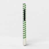 Retro Personalisierte Abstrakte Wavy Lines grün Case-Mate iPhone Hülle (Hinten/Links)