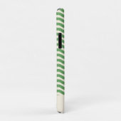 Retro Personalisierte Abstrakte Wavy Lines grün Case-Mate iPhone Hülle (Hinten/Rechts)