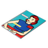 Retro Personalisierte Kunst-Spaß für kundenspezifi Notizblock (Linke Seite)