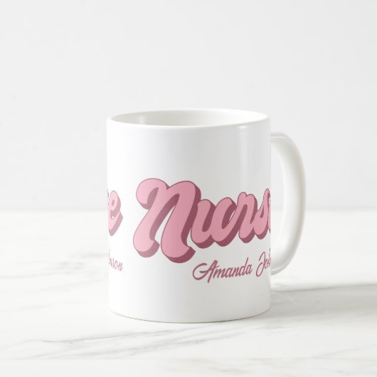 Retro Personalisierte Tasse (VorderseiteRechts)