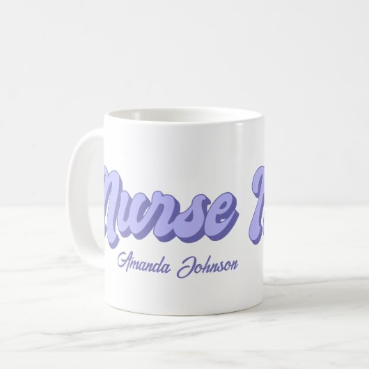 Retro Personalisierte Tasse (Vorderseite Links)