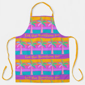 Retro Personalisierte tropische Palmen Schürze (Vorderseite)