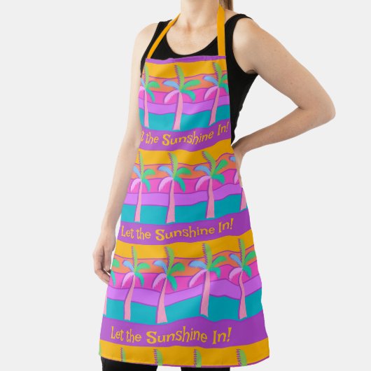 Retro Personalisierte tropische Palmen Schürze (InSitu)