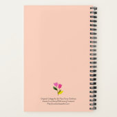 Retro Personalisierte Tulissen Niedliche Florenz N Notizblock (Rückseite)