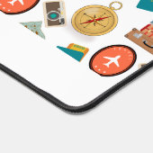 Retro Personalisierte Urlaubsreise Thema Schreibtischunterlage (Ecke)