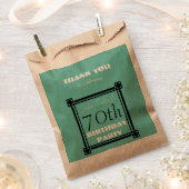 Retro Personalisierten Geburtstag Vielen Dank für Geschenktütchen (Ausgeschnitten)