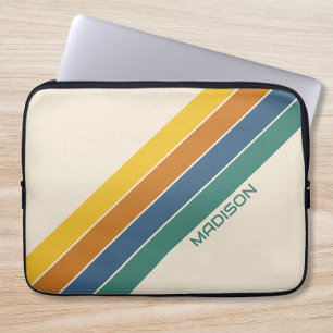 Retro personalisierter Name Laptopschutzhülle