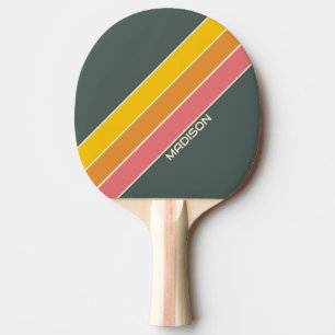 Retro personalisierter Name Tischtennis Schläger