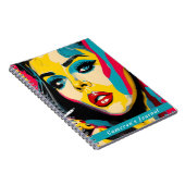 Retro Personalisierter Pop Art Fett Color Individu Notizblock (Rechte Seite)