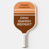 Retro Personalisiertes Pickleball-Paddel - Funny Q Pickleball Schläger (Rückseite)