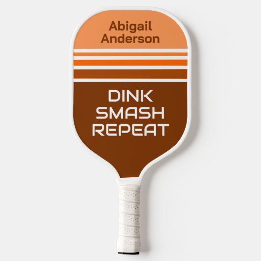 Retro Personalisiertes Pickleball-Paddel - Funny Q Pickleball Schläger (Rückseite)