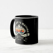 Retro Personalisiertes Skiabenteuer Tasse (Vorderseite Links)