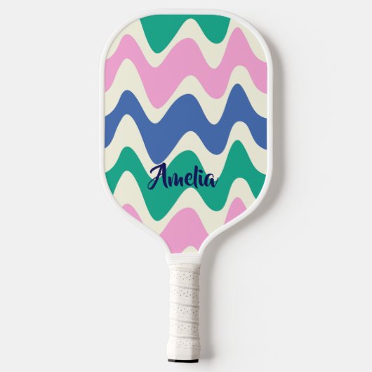 Retro Personalized Name Pickleball Paddle (Rückseite)
