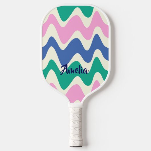 Retro Personalized Name Pickleball Paddle (Vorderseite)