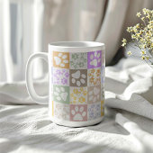 Retro Pet Checked Kaffeetasse