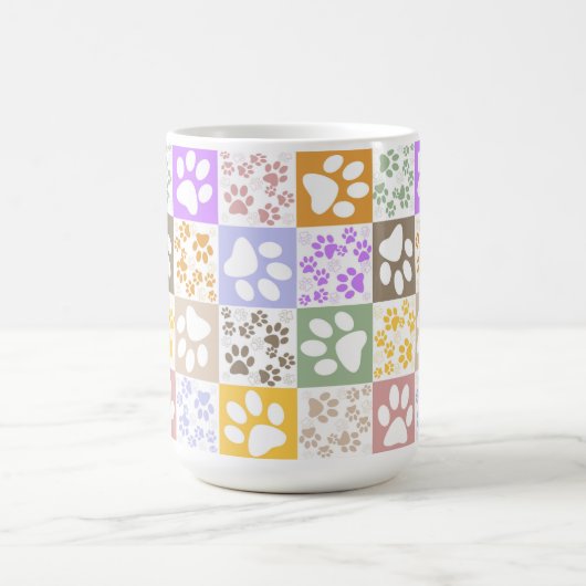 Retro Pet Checked Kaffeetasse (Mittel)