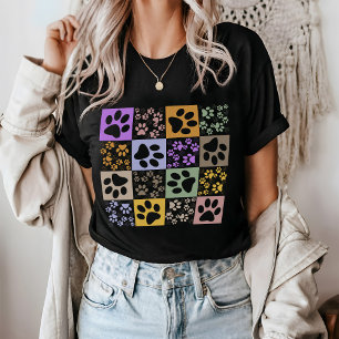 Retro Pet Checked T-Shirt