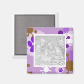 Retro-Pet-Foto-Magnete der 60er Jahre Magnet (Vorderseite/Rückseite)