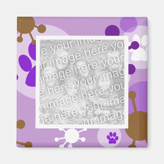 Retro-Pet-Foto-Magnete der 60er Jahre Magnet (Vorne)