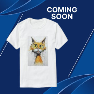 Retro Pet Gelbe Vintage Katze Männer T-Shirt