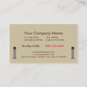 Retro Pet Grooming Service Pet Salon Visitenkarte (Rückseite)