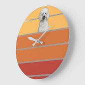 Retro Pet Große Wanduhr (Winkel)