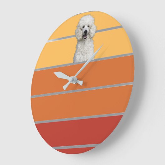 Retro Pet Große Wanduhr (Winkel)