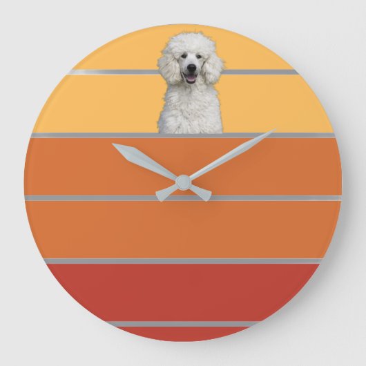 Retro Pet Große Wanduhr (Vorderseite)