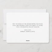 Retro Pet Happy Howlidays Hund Foto Weihnachten (Rückseite)