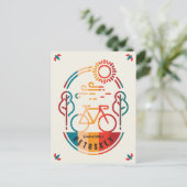 Retro Petoskey Radweg Postkarte (Stehend Vorderseite)