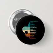 Retro Pfadfinder Gesetz Camp Wandern Vintage Gesch Button (Vorne & Hinten)