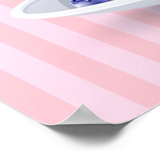 Retro-Pfannkuchen Poster (Ecke)