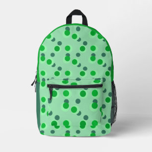Retro-Pfefferminz-Traum in Kreisen aus der Mitte d Bedruckter Rucksack